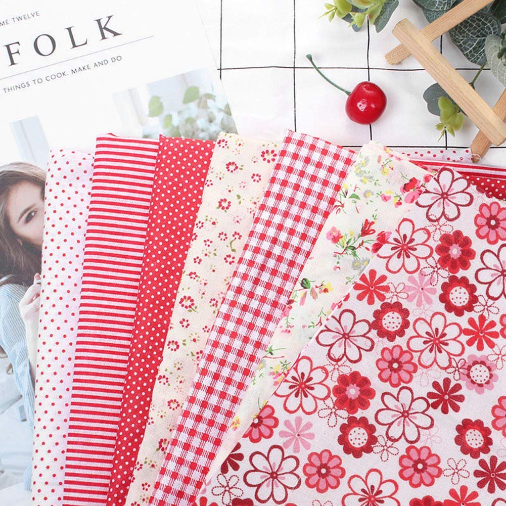 Amazon.co.jp: 7ピース コットン生地 DIY パッチワーク スクエア